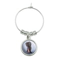 thumbnail image 1 of Affenpinscher Puppy Dog with Tie Wine Glass Charm Drink Marker, 1 of 5