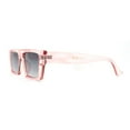 thumbnail image 3 of Womens Flat Top Square Cat Eye Mod Retro Sunglasses Pink Smoke, 3 of 4