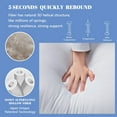 thumbnail image 2 of Bed Pillows for Sleeping - Queen Size(20"x28") Set of 2 Hotel Quality Pillows Allergy Friendly Microfiber Shell Fluffy Down Alternative Filling Pillow Suitable Back Stomach or Side Sleepers White, 2 of 3