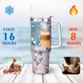thumbnail image 4 of 40oz Tumbler with Handle and Straw Lid | Vacuum Insulated Leak Proof Tumbler | Stainless Steel Travel Mug Water Bottle Cup Keeps Cold & Hot, 4 of 7