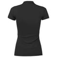 thumbnail image 3 of Ma Croix Womens Pique Polo Shirts Dry Comfort Slim Fit Casual Short Sleeve Top, 3 of 4