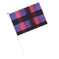 thumbnail image 3 of Handheld Flag Double-Sided Hand Waving Flag 8.2×5.5in Used For Team Activities Or Decoration In Decorative Places Palevioletred Buffalo Plaid Check Tartan Scotland_1 Six Piece, 3 of 8
