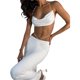 thumbnail image 1 of SAYOO Mujeres atractivas Trajes de verano Cuello halter Sin mangas Sin espalda Tops + Falda larga delgada SAYOO  Sexy, 1 of 7