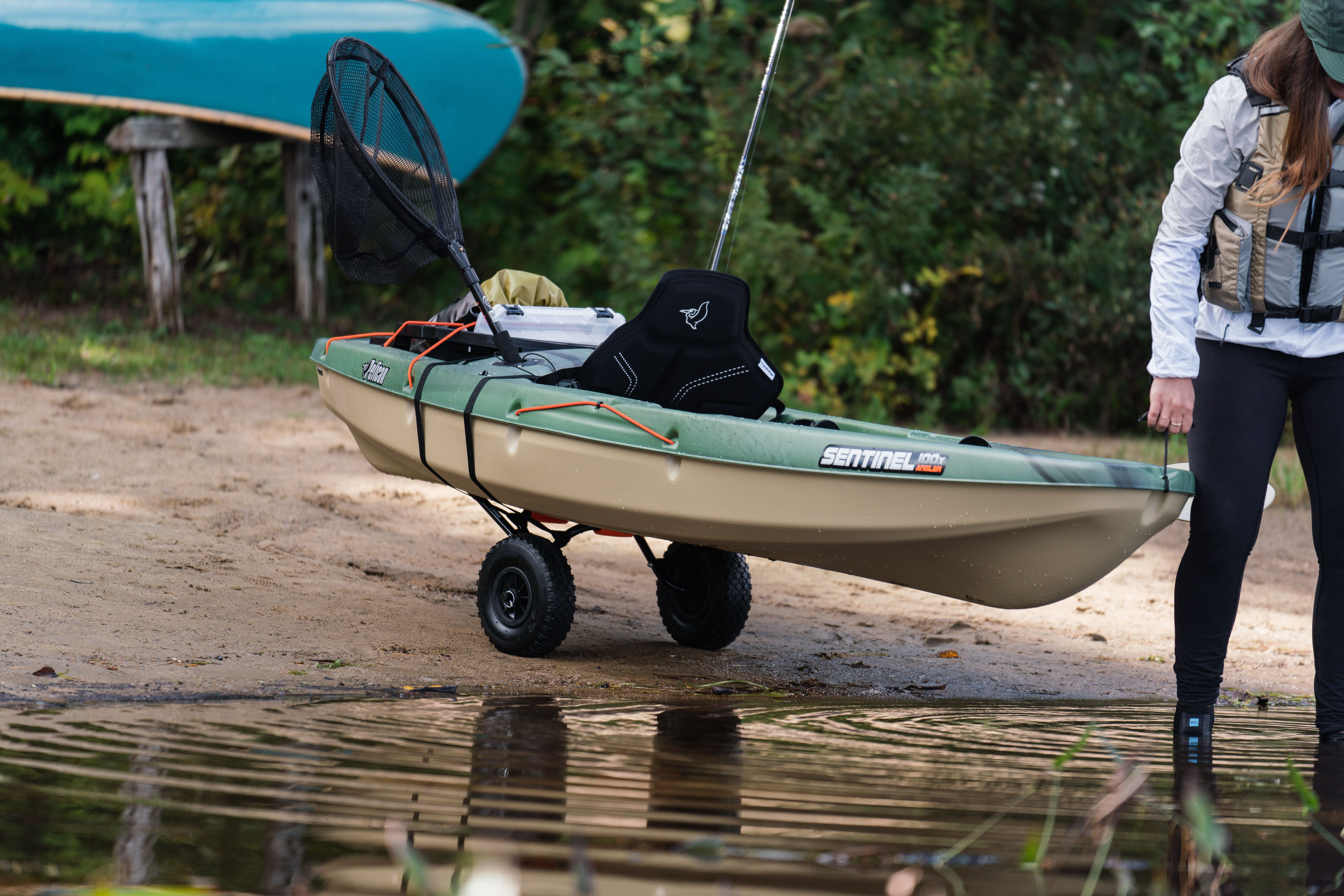 Pelican - Sentinel 100X - Angler Fishing Kayak - 10 ft - Fade Black Green