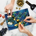 thumbnail image 5 of 70s Party Cutting Board, Colorful and Funky Vibrant Disco Balls in Abstract Night Club Dancing Theme Art, Decorative Tempered Glass Cutting and Serving Board, Small Size, Multicolor, by Ambesonne, 5 of 5