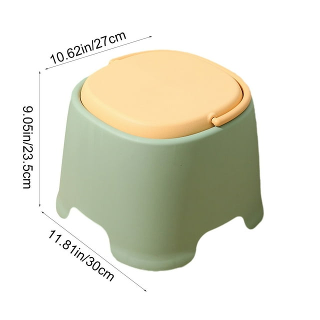 Ohufall Plastic Mini Stool For Home Thickened For Living Room Bathroom Shoe Changing Sturdy And Lightweight Small Stool Portable Stool