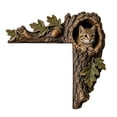 thumbnail image 2 of LOWLHOME Animals Tree Hollow Door Topper, Woodland Animal Door Frame Decoration, Textured Resin Tree Trunk Design, Whimsical Nature Accent For Entryways And Cozy Homes, 2 of 7