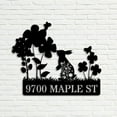 thumbnail image 5 of Handmadetneonsign Personalized Rabbit Garden Home Number Metal Sign, Rabbit Garden Address Metal, 5 of 5