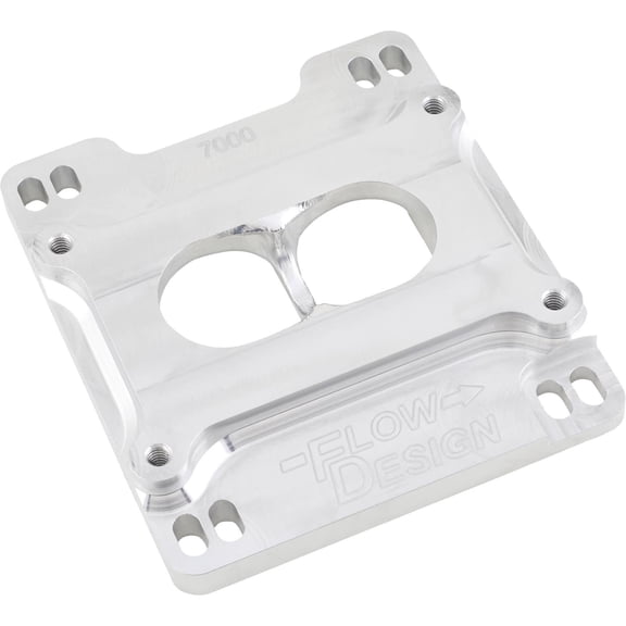 Billet Aluminum 2-Barrel Carburetor Spacer, Dual Plane