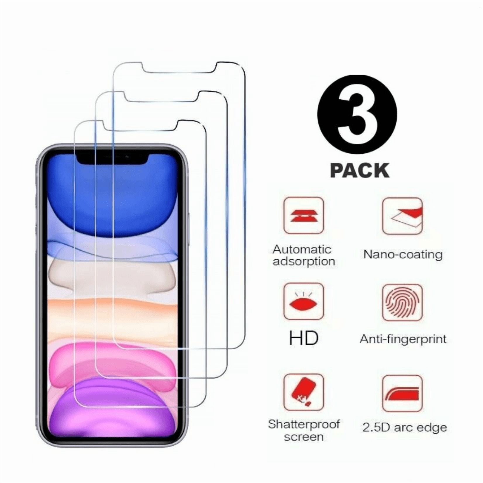 Screen Protector for iPhone 11 Pro 5.8 inch, Tempered Glass Film Scratch Resistant Screen Saver Compatible with iPhone 11 Pro 5.8 inch [3 Pack]