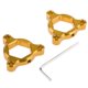 thumbnail image 5 of Par de de horquilla de precarga anodizados hexagonales CNC delanteros de motocicleta 19mm para 600 Oro DYNWAVEMX Kit de ajustadores de precarga de horquilla, 5 of 8