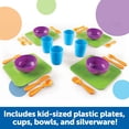thumbnail image 2 of Learning Resources New Sprouts Serve It! Dish Set, 24 Pieces, 2 of 6