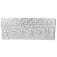 thumbnail image 3 of Sequin Silver Vine Tablecloth Rectangle Table Overlay 90"X156" for Wedding, Party, Baby or Bridal Shower, Holiday, Birthday Decoration, 3 of 5