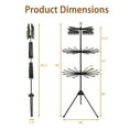 thumbnail image 3 of Gymax 70'' Folding Freestanding Tripod Laundry Drying Rack w/ 24 Clips & 32 Rods, 3 of 10