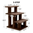 thumbnail image 2 of FurHaven Pet Stairs | Steady Paws 3-Step Pet Stairs, Brown, 2 of 3