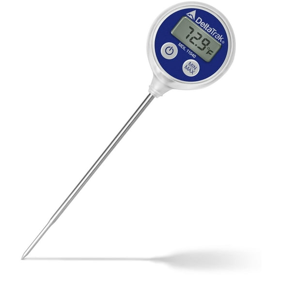 Termómetro digital para carne DeltaTrak 11040, impermeable, azul