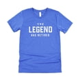 thumbnail image 2 of The Legend Has Retired T-Shirt for Men Funny Retirement Graphic Tee Heather Blue Shirt Adult 2XL, 2 of 5