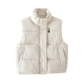 thumbnail image 1 of Gibobby Grandes NiñosBebé Niños Otoño Invierno Chaqueta Sin Mangas Zip UP Niños Abrigo Ropa Outwear(Blanco, 5-6 Años), 1 of 3