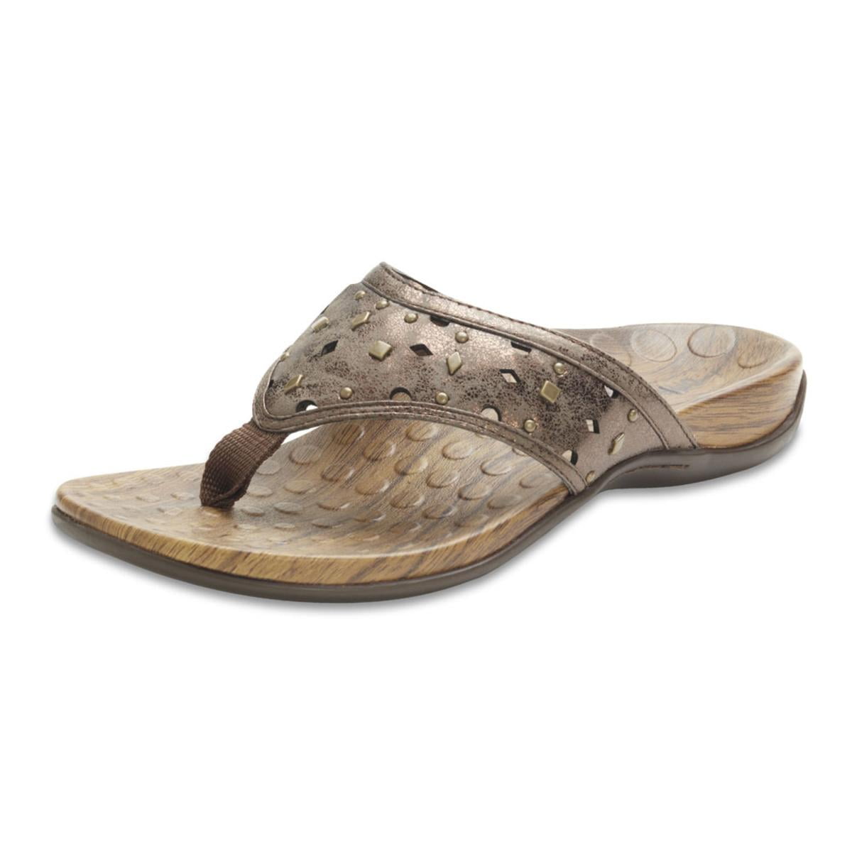 Orthaheel Aurora Womens Bronze Sandals - Walmart.com