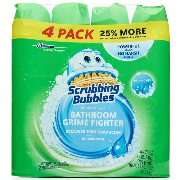 Scrubbing Bubbles Foaming Bathroom Cleaner, Rainshower (25 oz., 4 pk.)