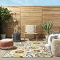 thumbnail image 6 of Nourison Aloha Indoor/Outdoor Ivory/Multi 6' x 9' Area Rug, (6x9), 6 of 10
