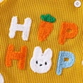 thumbnail image 5 of DHFJKG Easter Baby Boy Girl Clothes 2 Piece Sets Newborn Striped Romper With Bunny Embroidery Overalls Festival Cute Outfit 0-18M Soft Playwear, 5 of 5