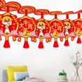 thumbnail image 4 of Hanging Flag New Year Style Chinese Design Display Mold Spring Festival Ornaments for Home Decor, 4 of 8