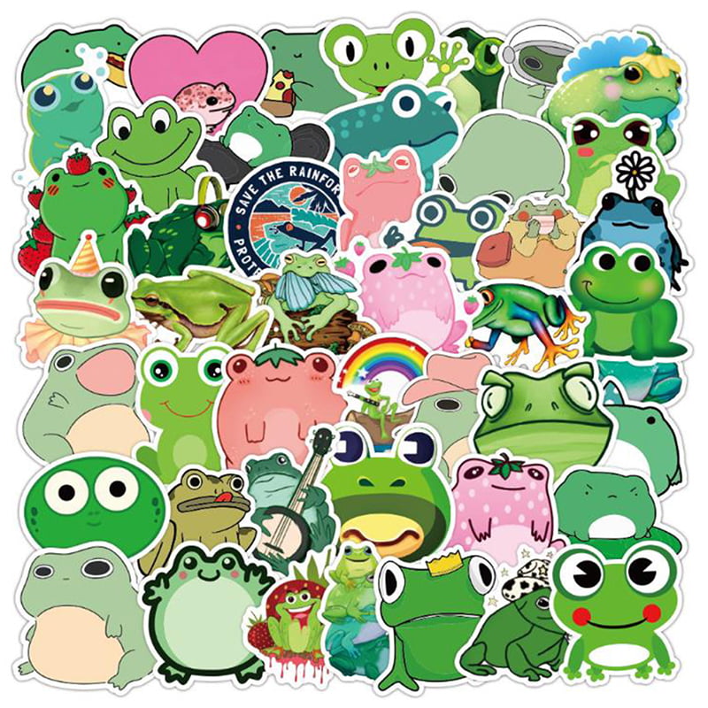 Food Cute Doodle Healthy 56 pcs Kawaii Green Apple Fruit Planner Sticker Mini 1cm