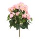 thumbnail image 1 of Arbusto artificial de Begonia rosa de 39 cm con flores de imitación Vickerman, 1 of 5