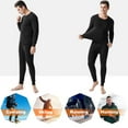 Elegant Choise Mens Thermal Underwear Set Ultra Soft Microfiber Thermal