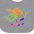 thumbnail image 4 of Inktastic Music Notes Musical Boys or Girls Baby Bib, 4 of 4