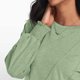 thumbnail image 5 of Blusa de manga larga con cuello redondo y pliegues para mujer - 82 % poliéster, top informal de negocios, 2025, de moda - Tallas S-XXL, 5 of 8