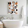 thumbnail image 6 of Canvas Wall Art, Orange Black Grey Geometric Framed Canvas Prints for Bathroom Hallway, Middle Century Modern Abstract Art Gallery Wrapped Wall Decor for Home Office, Gifts, 8"x10" Ship Next Day, 6 of 9