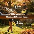 thumbnail image 2 of Mescukay 700CFM 250MPH Leaf Blower Cordless Brushless, 20V Electric Leaf Blower with 2 Speed Mode, 4.0Ah Battery Powered, Charger Leaf Blowers for Lawn Care, Blowing Leaves, Patio, Dust, Yellow, 2 of 9