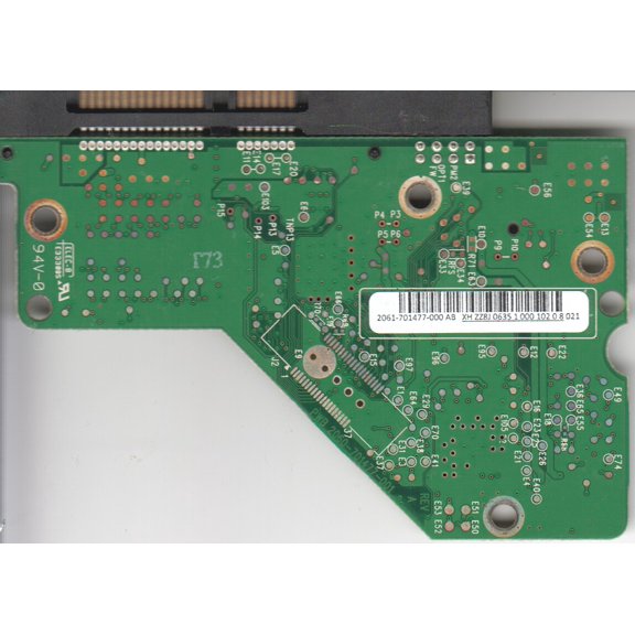 WD4000AAJS-65TKA0, 2061-701477-000 AB, WD SATA 3.5 PCB