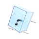 thumbnail image 5 of unbranded 1Jgo Caja Acrílica Transparente Azul Con Cerradura Para Sugerencias Y De, 5 of 6