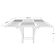 thumbnail image 5 of Mesa Plegable Rectangular De Madera Sólida, 100x180 – Rústico Tratable NATIVO MUEBLES JARDIN, 5 of 5