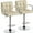 Khaki, variant on ZOPan Bar Stools with Armrest, PU Leather Swivel Stools Set of 2 for Kitchen, Home Bar,Khaki