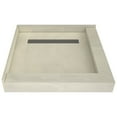 thumbnail image 2 of Tile Redi Rt4242rdl-Pvc3 Redi Trench 42" X 42" Square Shower Base - Nickel, 2 of 6