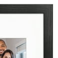 thumbnail image 4 of Americanflat 11x17 Picture Frame with Shatter-Resistant Glass with 8x12 Mat Display Photo Hudson Wide - Black, 4 of 8