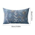 thumbnail image 3 of Cififendec Spring Style Floral Embroidered Pillowcase Modern Minimalists Cottons Decorative Throw Pillow Cover for Couch Sofa Living Room, 3 of 5