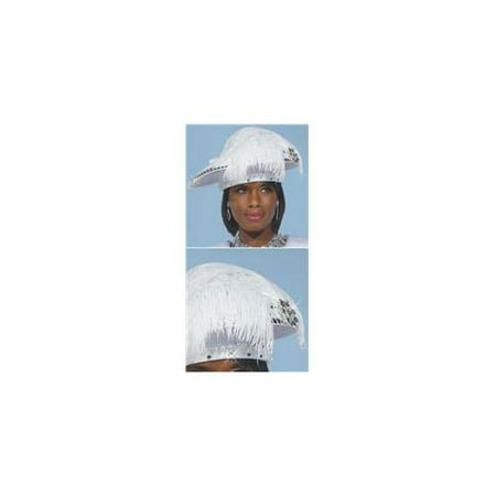Donna Vinci Couture Hats H2155 Special Occasion Womens Church Hat In Pure White