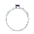 thumbnail image 5 of 10k White Gold Oval Amethyst Ring, 5 of 6