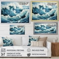 thumbnail image 4 of Designart "Blue White Ocean Oceanic Odyssey I" Nautical & Beach Floater Framed Wall Decor, 4 of 7