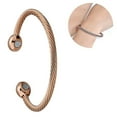 thumbnail image 1 of Magnetic Copper Bracelet Therapy Arthritis Pain Relief Bangle, 1 of 5