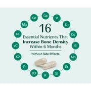 AlgaeCal Bone Builder Pack - Calcium with Vitamin D and Strontium, Clinically Supported to Increase Bone Density in 6 Months, 1-Month Supply