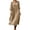 Khaki, variant on Oksale 3/4 Sleeve Dress for Women Summer Flowy A Line Mid Length Dresses Casual Round Neck Pleated Linen Dress Beach Sundress 2026 Wine S