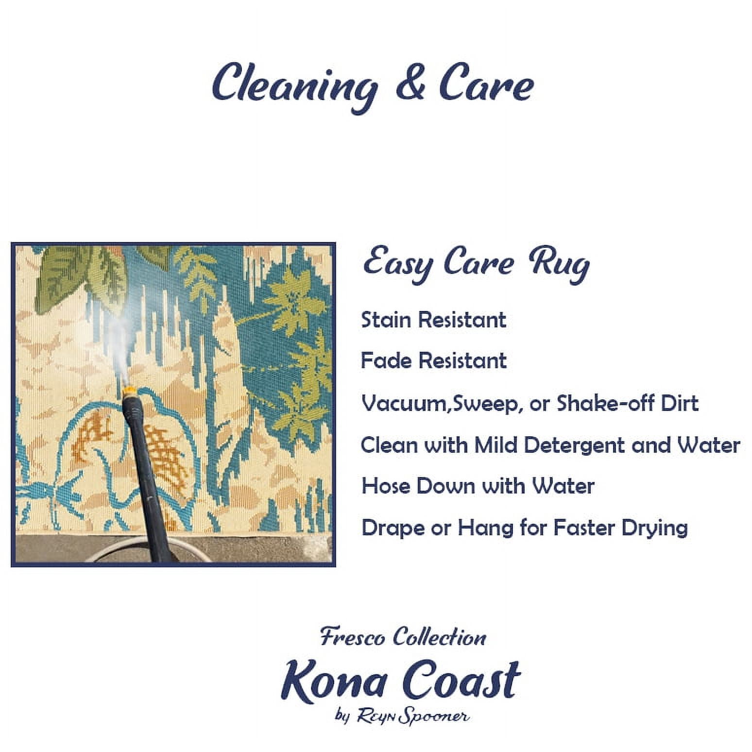 Reyn Spooner Kona Coast Fresco Kanaloa Tropical Animal Print Multi Polyester/Polypropylene Flatweave Indoor/ Outdoor Area Rug, 5x8