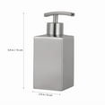thumbnail image 4 of ZYLER- Stainless Bottle Silver Lotion Dispenser Soap Flat Nozzle, 4 of 6