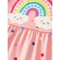 thumbnail image 5 of Fdqin Girls Dresses 3Pcs Floral Print Swing Sundress Sleeveless Cute Summer Midi Dresses Casual Kids Tank Dresses Colorful Blue Pink 9-10 Years, 5 of 7